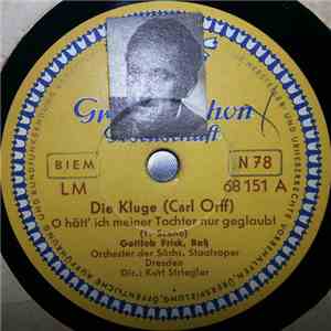 Gottlob Frick / Lorenz Fehenberger, Hans Löbel, Kurt Böhme - Die Kluge download mp3 flac