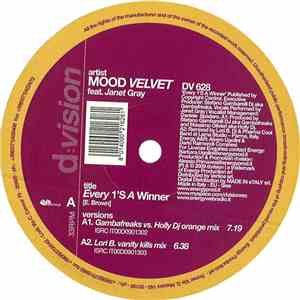 Mood Velvet Feat. Janet Gray - Every 1's A Winner download mp3 flac