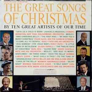 Various - The Great Songs Of Christmas (By Ten Great Artists Of Our Time) download mp3 flac
