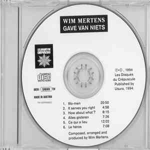 Wim Mertens - Gave Van Niets download mp3 flac